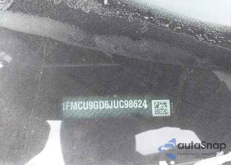 2018 Ford Escape Se from USA, damaged, VIN 1FMCU9GD6JUC98624
